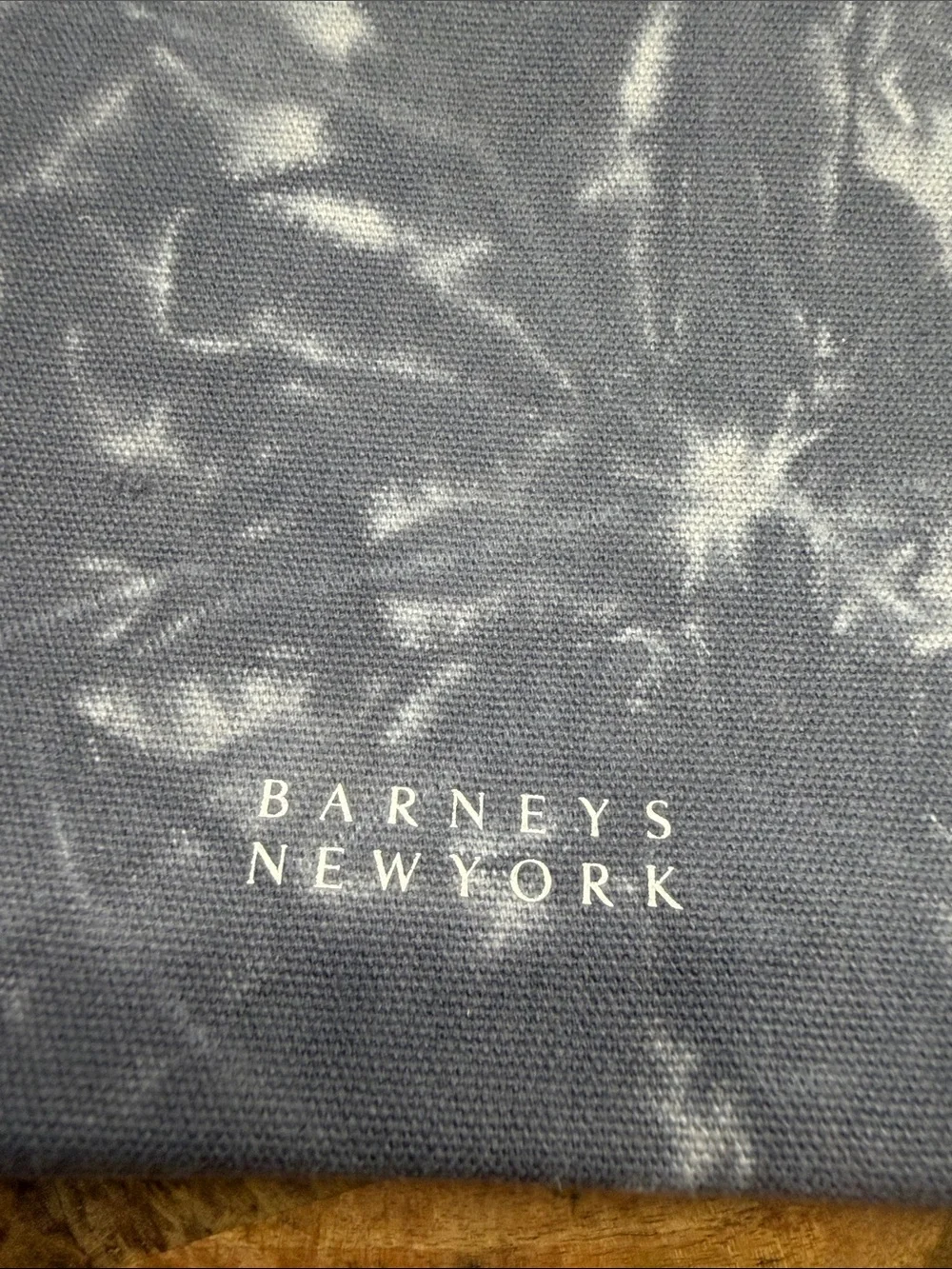 Barneys New York Men's Navy Tie-Dye Toiletry Pouch with Pink Tab
